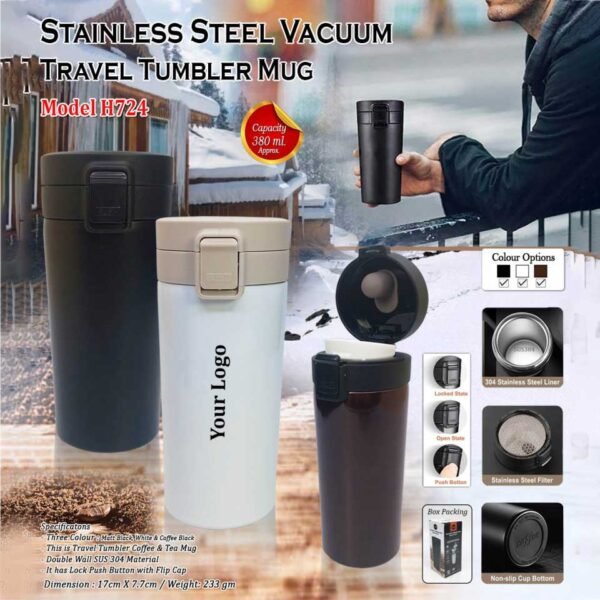 Steel Vaccum Travel Mug