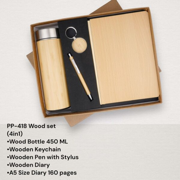 Premium 4-in-1 Wooden Gift Set